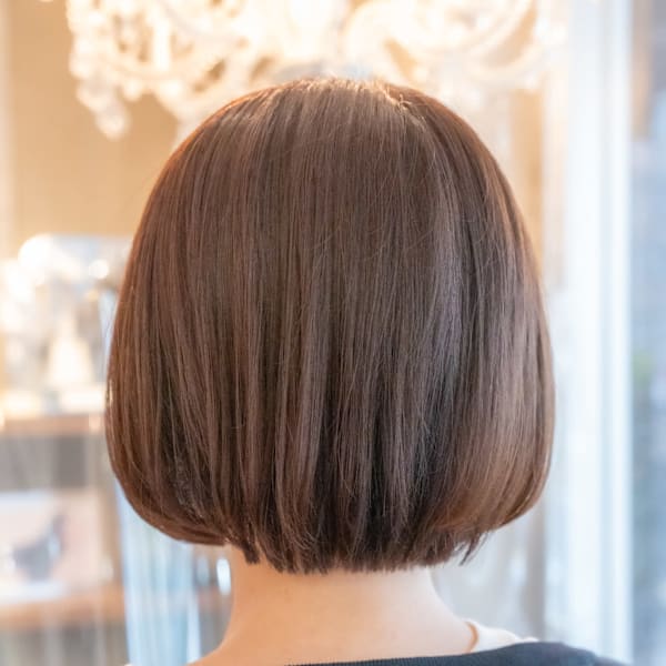 ♪オリーブグレークラゲヘアーココアベージュ小顔レイヤー黒髪