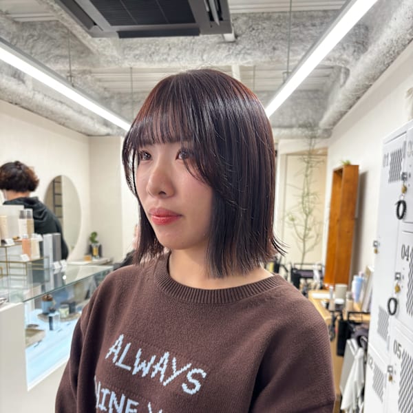 ボブ×チョコレートブラウン　久屋/丸の内/名古屋