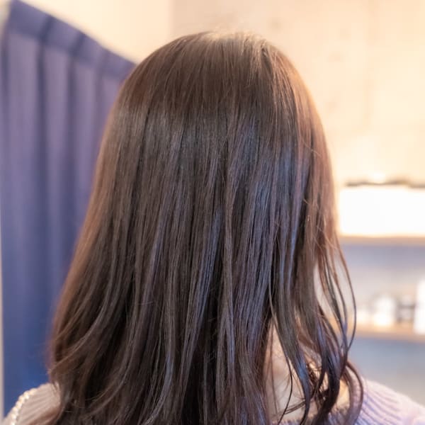 ♪オリーブグレー小顔レイヤーカットクラゲヘアーココアベージュ