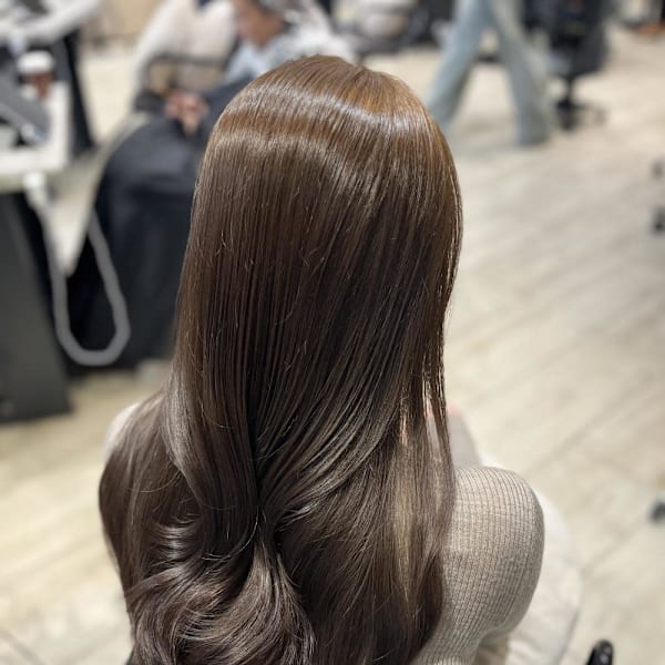 Mako マロンベージュ ブリーチなし 透明感 銀座 東銀座|Euphoria 銀座本店 Smart Salon【ユーフォリア】