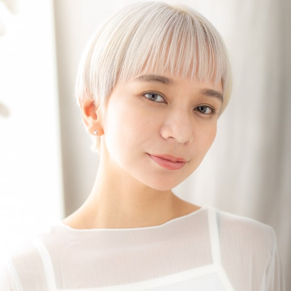 ハイトーンカラーホワイトアッシュクールショート10代20代