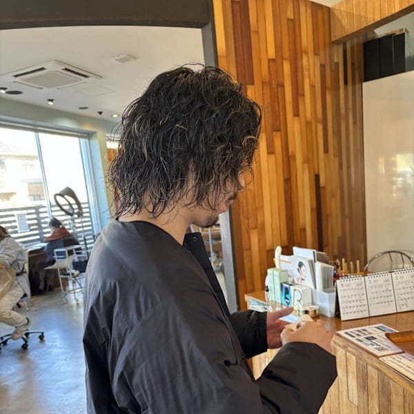 縦落ちメンズパーマ