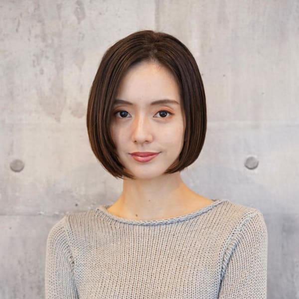 大人可愛いシンプルボブ/艶髪/髪質改善/清澄白河/森下