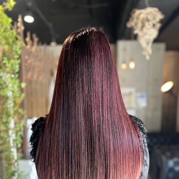 【艶感たっぷりのカシスブラウンカラー】