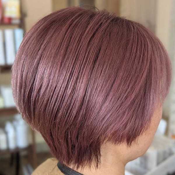 pink brownショートBOB