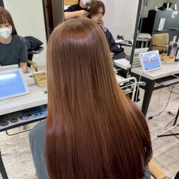 ブリーチカラーブリーチなしダブルカラーミルクティー|agir hair 所沢 【アジールヘア】 所沢プロペ通り店