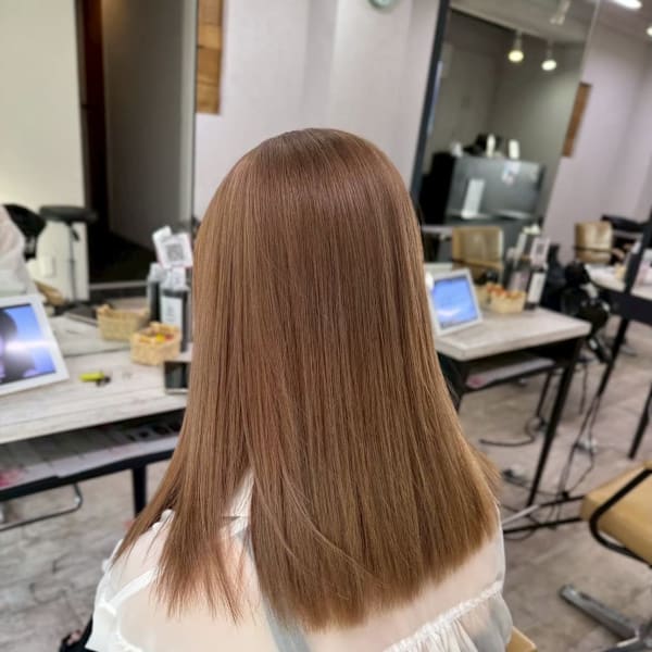 ブリーチカラーミルクティーカラー|agir hair 所沢 【アジールヘア】 所沢プロペ通り店