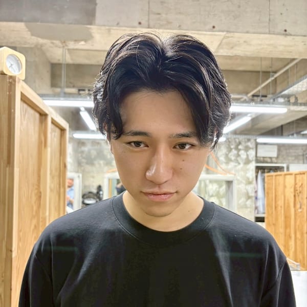 【メンズパーマ】毛流れふわっとパーマ