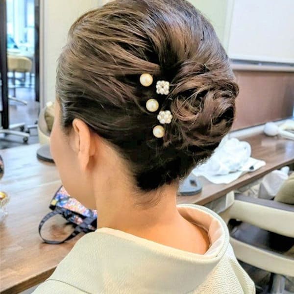 卒業式参列夜会風アップ