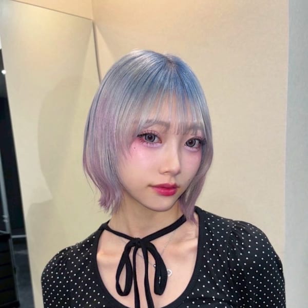 オーダーメイド　デザインカラー　ケアブリーチカラー　ウルフ