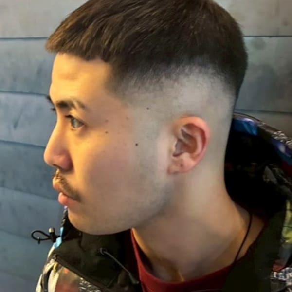 スキンフェード ダウンパーマ フルシェービング お顔剃り 眉