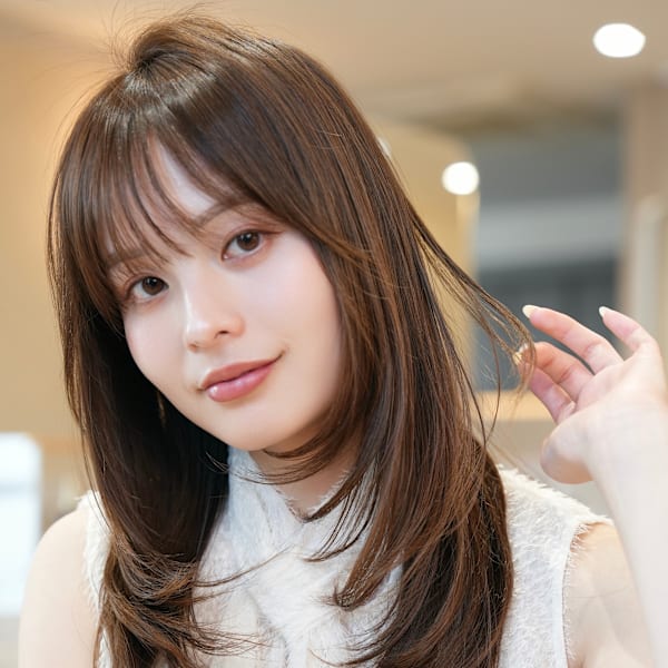 ＊顔周りレイヤーカット前髪＊美髪【Zina西荻窪】|ReFa認定プレミアムサロン 全席個室美容室 Zina西荻窪 髪質改善&ヘッドスパ