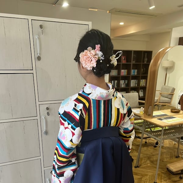 卒業式着付け/袴着付け/ヘアセット
