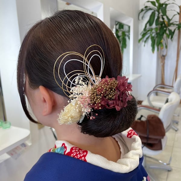 卒業式ヘアセット