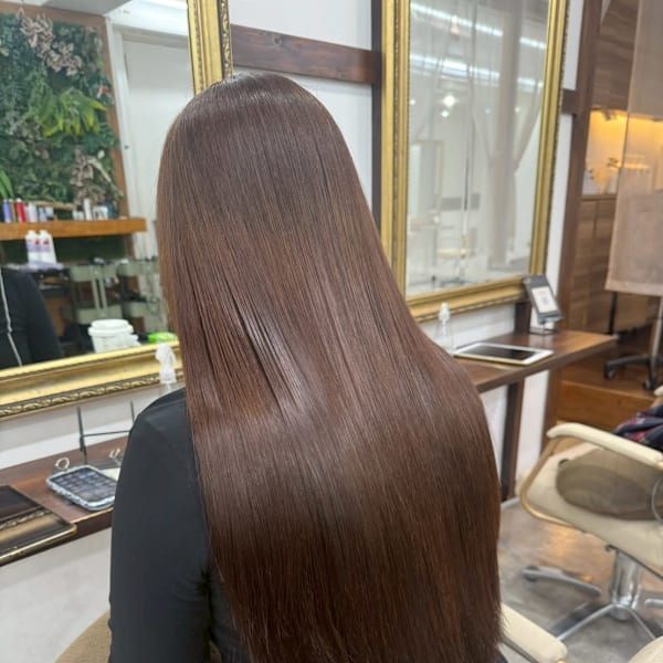 髪質改善/縮毛矯正/イルミナカラー/美髪/韓国/ブラウン|newi saLyu 立川
