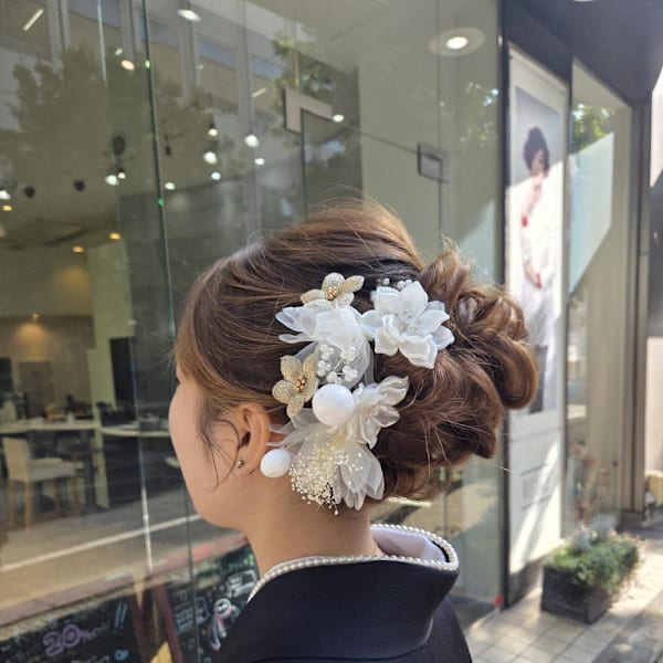 袴アップヘアアレンジ