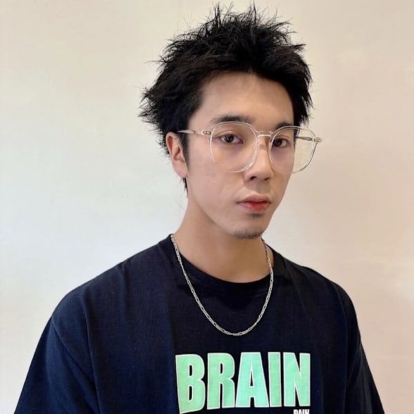 メンズ　スパイキーショート　ジェル仕上げ　大須|i l l