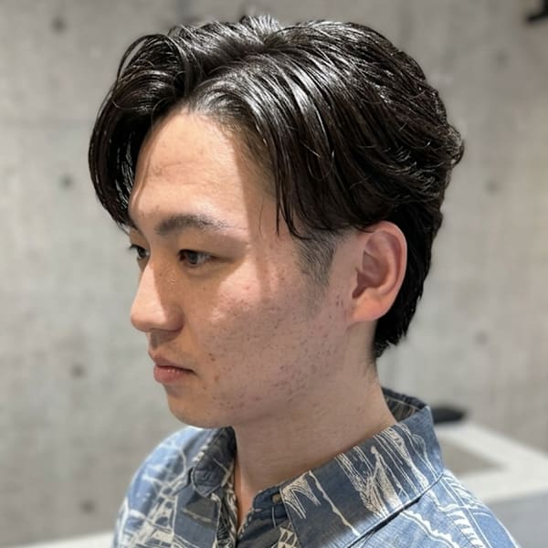メンズナチュラルセンターパート×美シルエット66