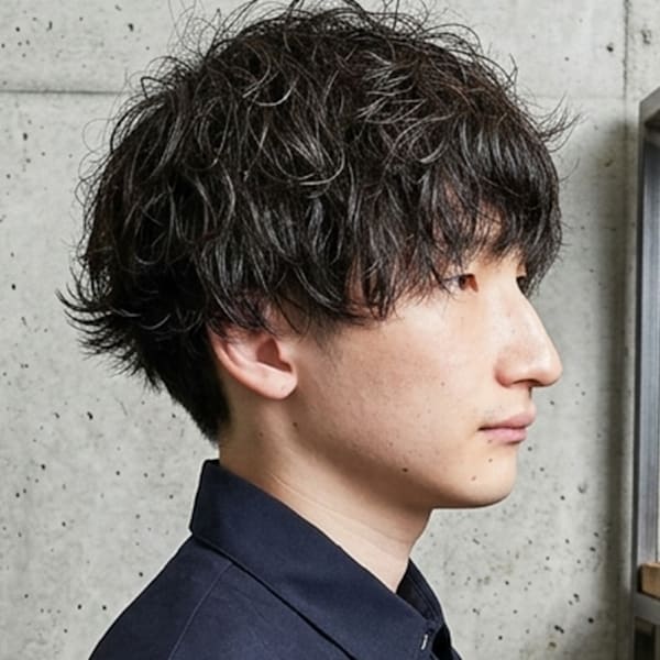メンズ色気UP! 大人の波巻きパーマ♯91