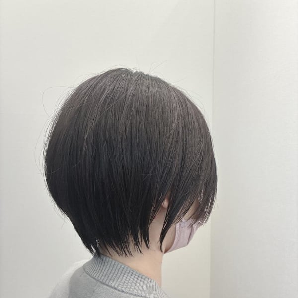 ショートボブ|半個室 rire hair 千早店