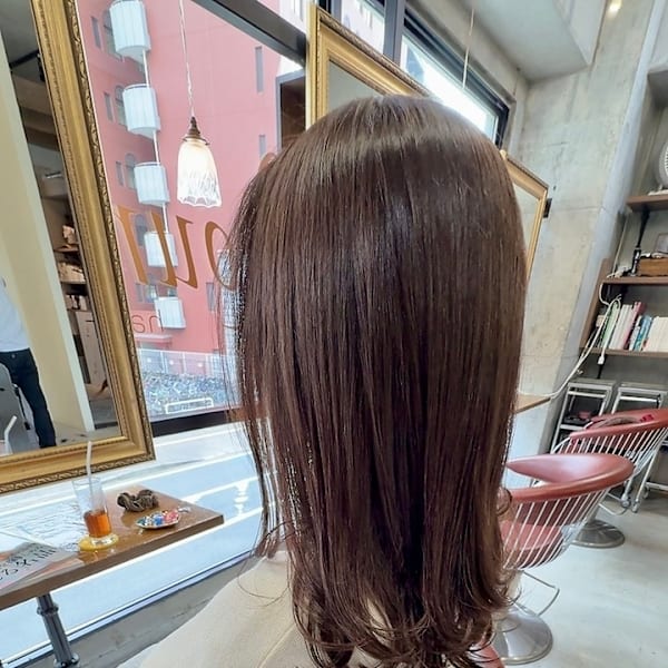 シースルーバング 顔周りレイヤー