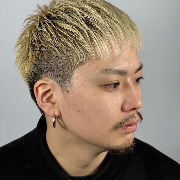 ハイトーンカラー×クロップスタイル