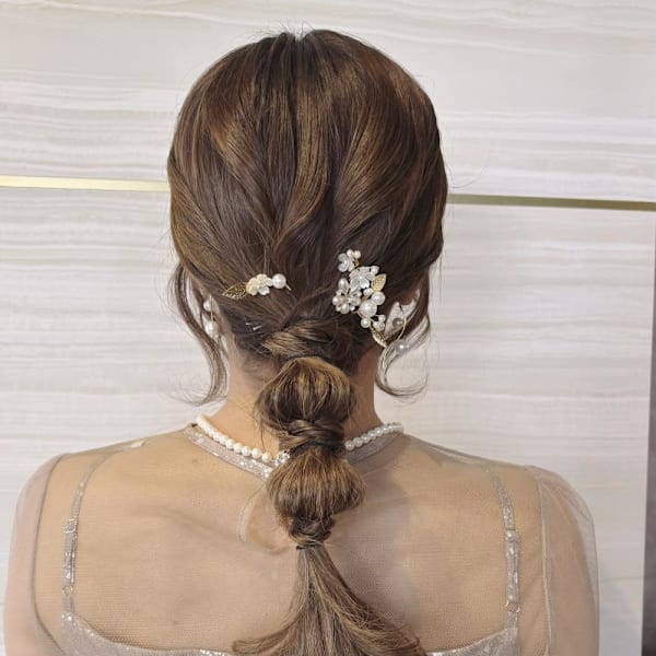 《あやね》ヘアセット／編みおろし