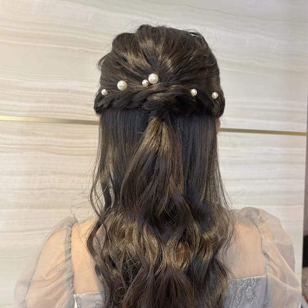《あやね》ヘアセット／ハーフアップ