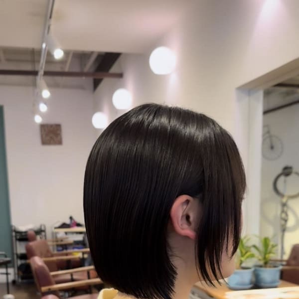 切りっぱなしボブ＊フェイスレイヤー