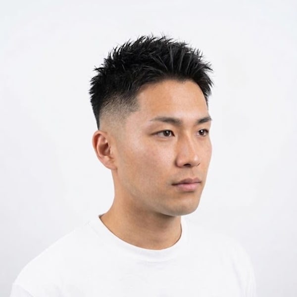 スキンフェードスパイキーショート