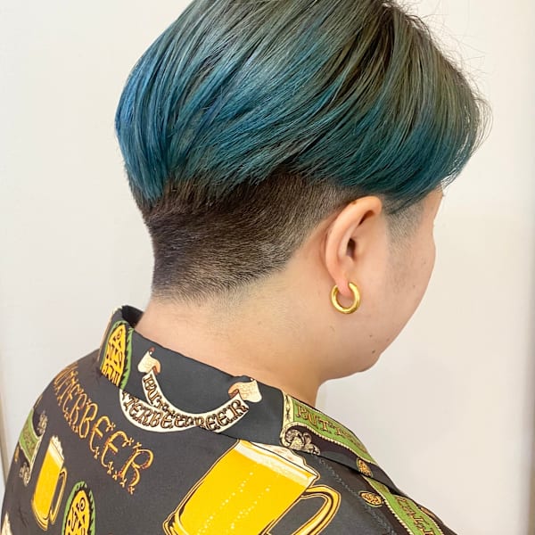 【morio成増/一戸】刈り上げショートグラデーションカラー