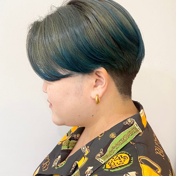 【morio成増/一戸】刈り上げショートグラデーションカラー