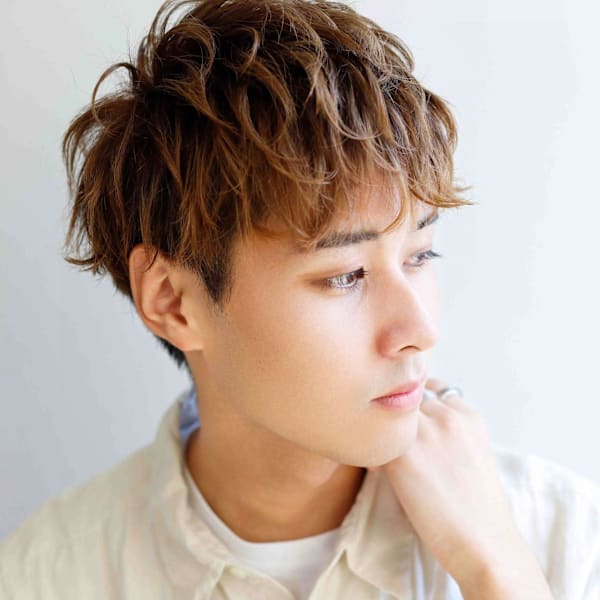 【30代】メンズ×ハイトーンカラー|YOIN
