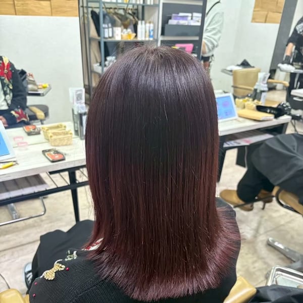 グラデーションカラーワインレッドカラー|agir hair 所沢 【アジールヘア】 所沢プロペ通り店