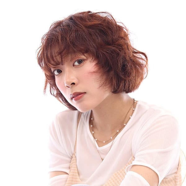 ☆20代30代40代☆ボブパーマ☆小顔レイヤー☆|hair+resort bouquet
