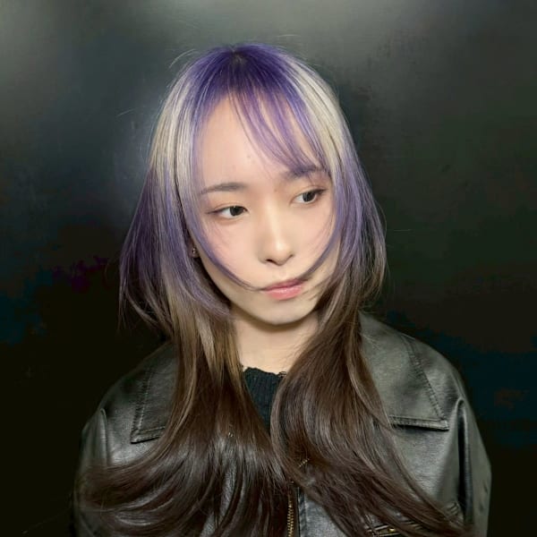 ルーツカラー デザインカラー ブリーチカラー レイヤーカット