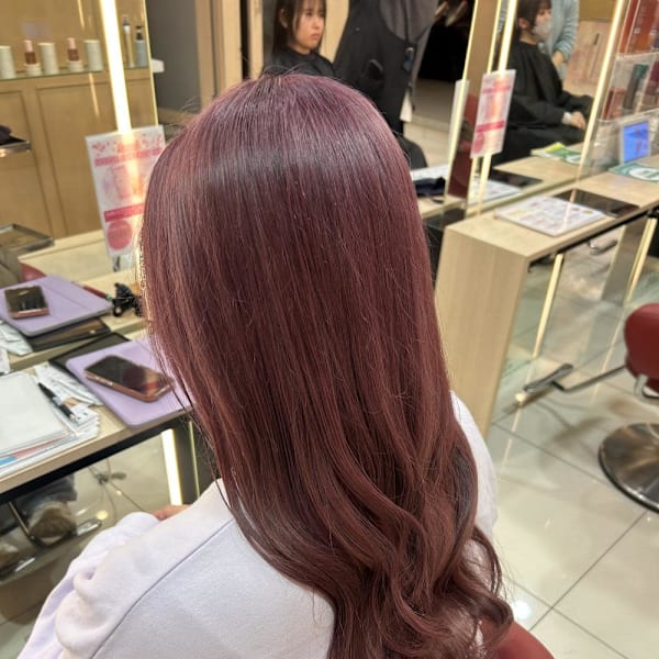 ダブルカラー　ピンク