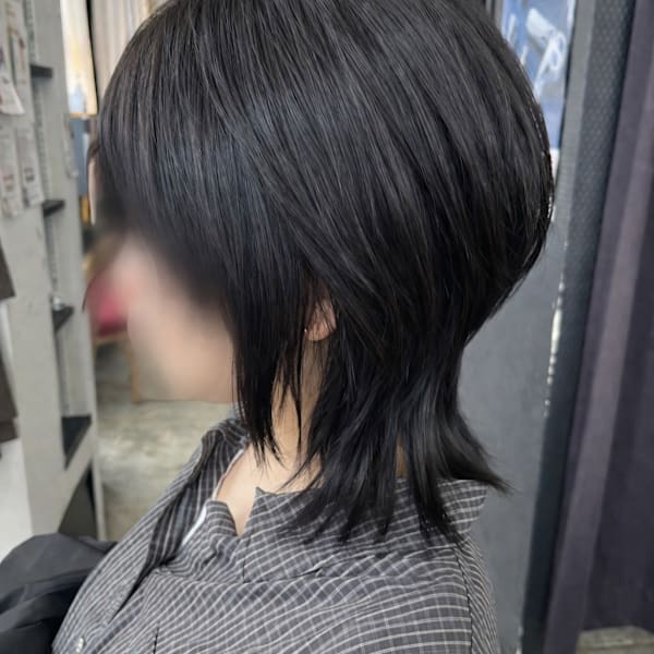 生え癖補正×ステップボーンカットのウルフショート