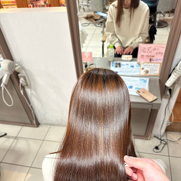 髪質改善ストレート
