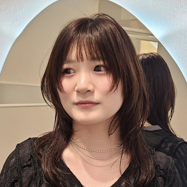 【南部担当】透明感ラベンダーグレージュ×レイヤースタイル