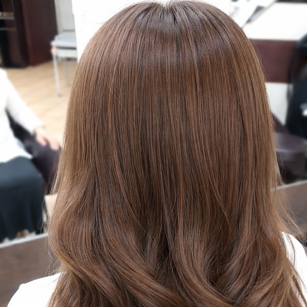 立体感艶ベージュ×ゆる巻