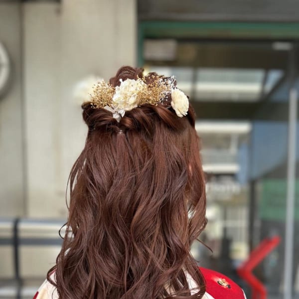 卒業式　ヘアアレンジ&袴着付け[要町/池袋西口]