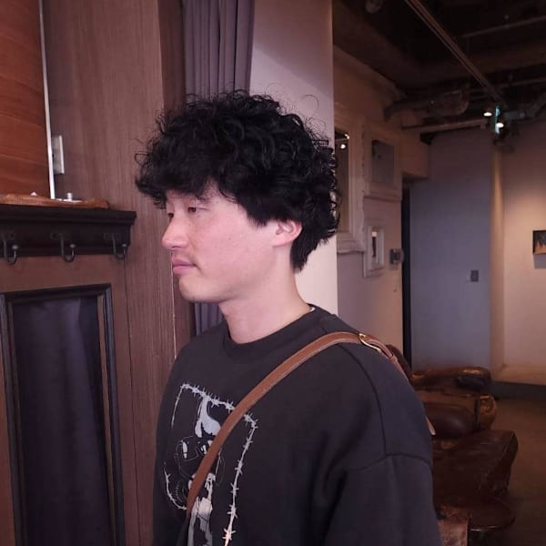 アフロ風パーマスタイル!