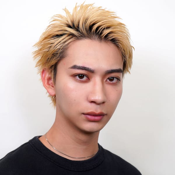【La fith】メンズカット×スパイキーショート×前髪立ち