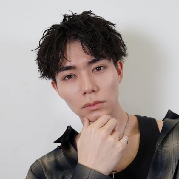 メンズカット×シャドウパーマ×ショートマッシュ