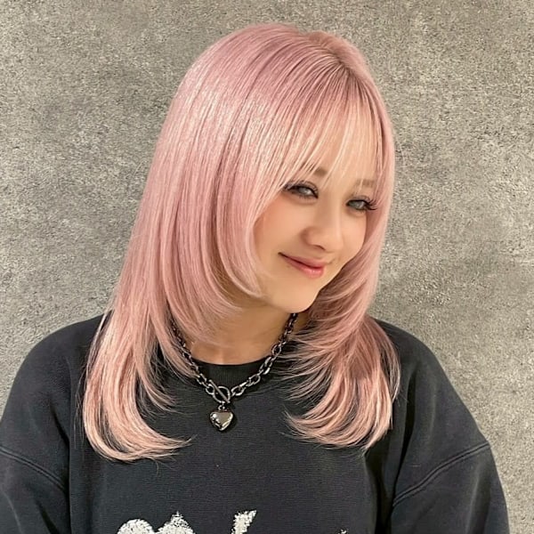 ブリーチ ダブルカラー ピンクカラー ハイトーン レイヤー