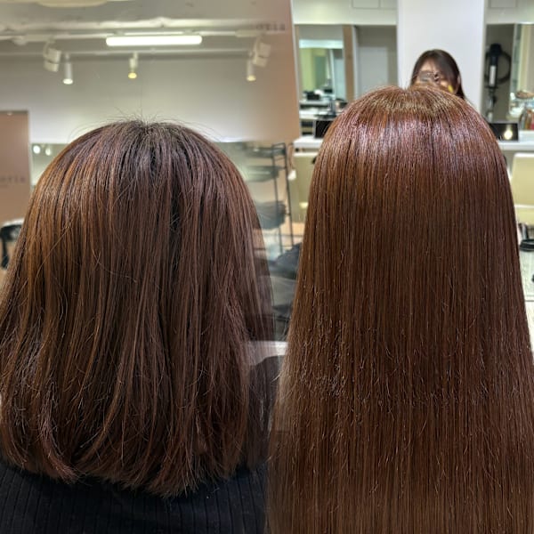 ボブからロングヘアに大変身♪