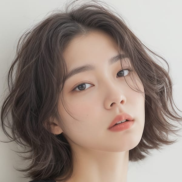 20代30代40代　ニュアンスゆるミディアムほつれ