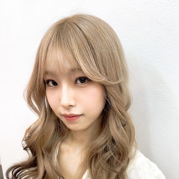 ミルクティーベージュ×エンドカラー