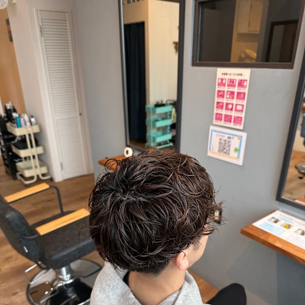 シークレットパーマ／癖毛活かし束感ラフウェーブショート|LeaLea hair&life【レアレア ヘアアンドライフ】